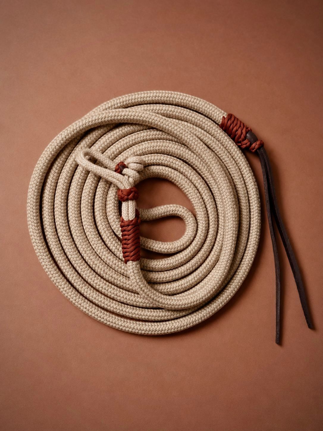 Bodenarbeitsseil 5/8"- 5 Meter - mit Lederklatsche